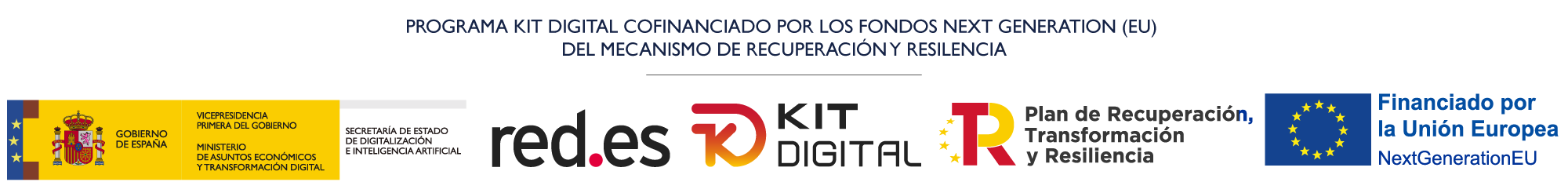 Gobierno de España, Red.es, Kit Digital, Plan de Recuperación y Unión Europea NextGenerationEU
