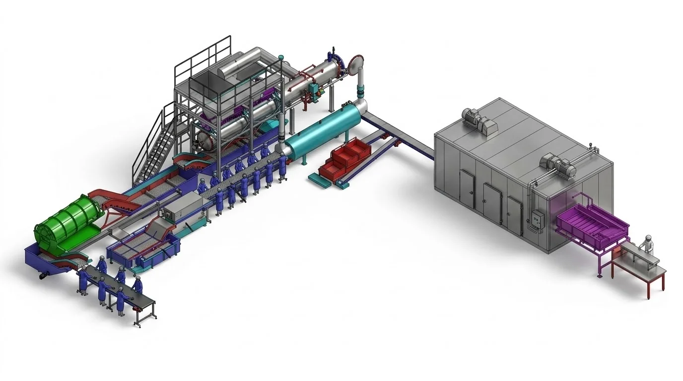 MUSSEL PROCESSING LINE